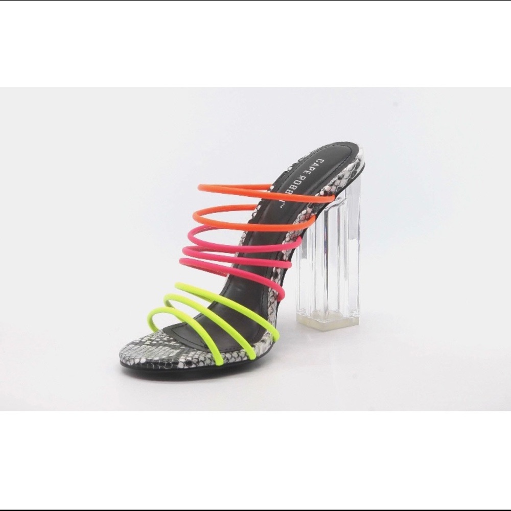 Fia Multi Color Cape Robbin Heels - Picture 3 of 4